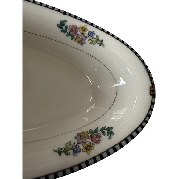 Vintage Sheridan Pattern Relish Dish Elegant Floral Serving Tray Cottage Decor - Picture 1 of 7